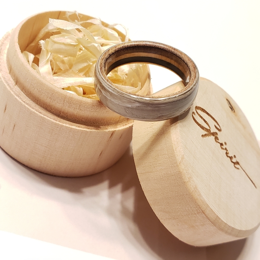 Spirit Workshop Wood Recycled Skateboard Ring